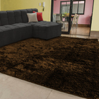 Tapete Para Quarto E Sala Felpudo Tamanho 300x200cm Tabaco Ca