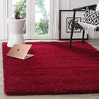 Tapete Para Quarto Felpudo Luxo Casen 200x240cm Vermelho