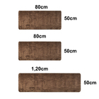 Tapete Para Quarto Kit 3 Peças Pelo Macio Beira De Cama Choco