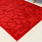 Tapete para Quarto Vermelho 2m x 1,5m Antiderrapante Floral D