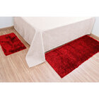 Tapete para Quarto Vermelho 90cm x 50cm Fio de Seda