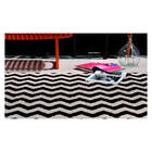 Tapete Para Sala 1,00 X 1,50 Art Desenho 07 Preto Oasis