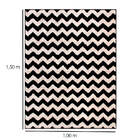 Tapete Para Sala 1,00 X 1,50 Art Desenho 07 Preto Oasis