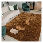 Tapete Para Sala 140x100cm Casen Felpudo Antiderrapante Marrom