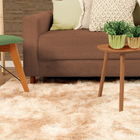 Tapete Para Sala 150x100cm Bege Casen