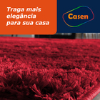 Tapete Para Sala 200x140cm Casen Felpudo Antiderrapante Verme