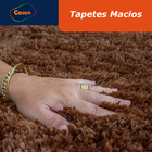 Tapete Para Sala 240x200cm Casen Felpudo Antiderrapante Marrom