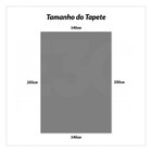 Tapete para Sala 2m x 1,40m Fio de Seda Bege