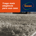 Tapete Para Sala 300x200cm Casen Felpudo Antiderrapante Cinza