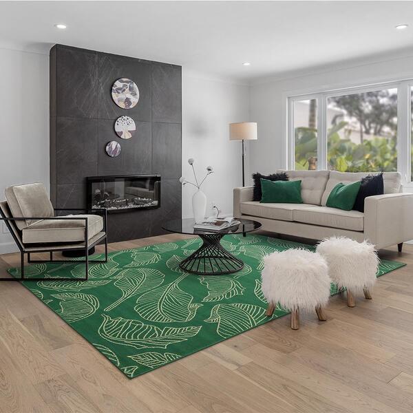 Tapete Para Sala Adana Foliage 2,00x3,00 São Carlos