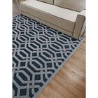 Tapete Para Sala Alice 02 Grafite-cinza 1,00x1,40m - Edantex