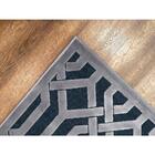 Tapete Para Sala Alice 02 Grafite-cinza 1,00x1,40m - Edantex