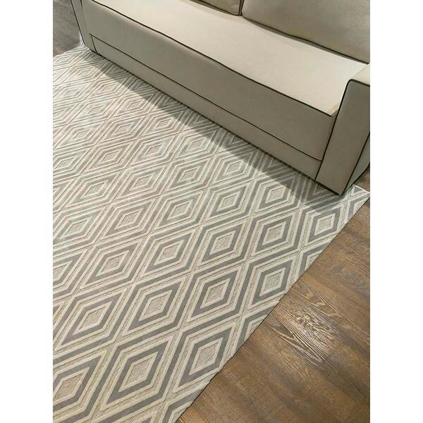 Tapete Para Sala Alice 05 Bege-cinza 2,00x2,50m - Edantex