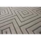 Tapete Para Sala Alice Blocos Cinza 2,40x3,40m - São Carlos