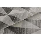 Tapete Para Sala Alice Triangulos Cinza 2,00x2,85m - São Carl