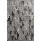 Tapete Para Sala Alice Triangulos Cinza 2,40x3,40m - São Carl
