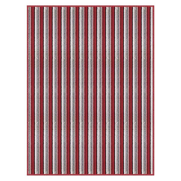 Tapete Para Sala Atlantis Listras 10 Vermelho 1,00x1,50m - J