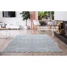 Tapete Para Sala Belga Antuérpia 2 Azul-bege 2,50x3,00m - Eda