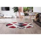 Tapete Para Sala Belga Antuérpia 4 Vermelho-bege 2,00m