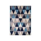 Tapete Para Sala Belga Antuérpia 6 Azul-bege 2,50x3,80m - Eda