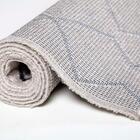 Tapete Para Sala Belga Axis Treliça Cinza 1,00x1,50m - Qaza