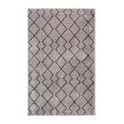 Tapete Para Sala Belga Axis Treliça Cinza 1,00x1,50m - Qaza