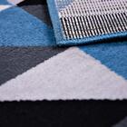 Tapete Para Sala Belga Geométrico Azul Claro 2,50x3,00m -  J