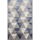 Tapete Para Sala Belga Innove 03 Azul-cinza 2,00x3,00m - Niaz