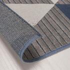 Tapete Para Sala Belga Innove 03 Azul-cinza 2,00x3,00m - Niaz