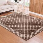 Tapete Para Sala Belga Stillo 16 Marrom 0,68x1,10m - Niazitex