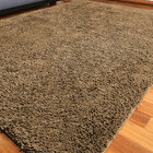 Tapete para Sala Cáqui Antiderrapante Peludo 2m x 1,50m Realce