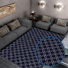 Tapete Para Sala Casablanca 1,35m X 1,00m Antiderrapante Esta