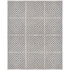 Tapete Para Sala Chevron Quadros Cinza 2,00x2,90m - São Carlos