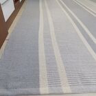 Tapete Para Sala Cinza E Cru Listrado 1.50x2.00