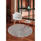 Tapete Para Sala Classe A Haydn Cinza 1,40m Redondo - São Car