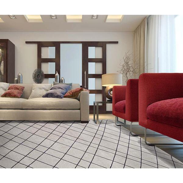 Tapete Para Sala Classe A Riscos Bege 2,50x3,50m - São Carlos