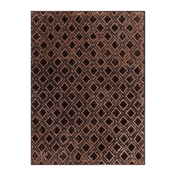 Tapete Para Sala Classic Board 70 Marrom 1,00x1,50m - J Serra