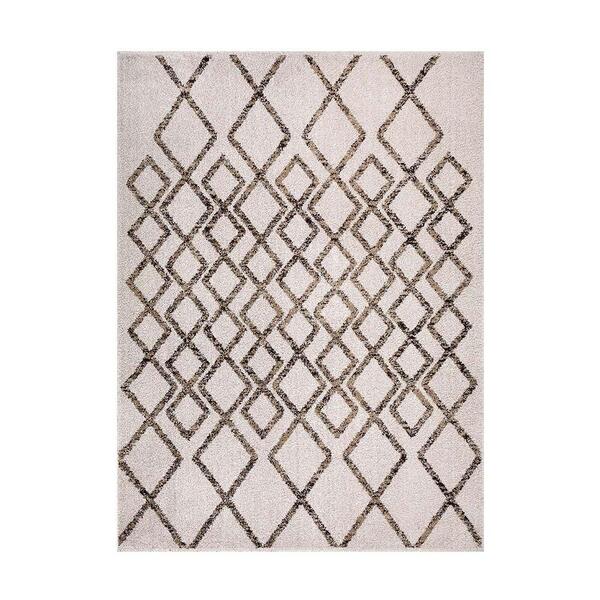 Tapete Para Sala Classic Chain 72 Bege 1,50x2,00m - J Serrano