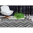 Tapete Para Sala Classic Chevron 51 Cinza 2,00x2,50m - J Serr