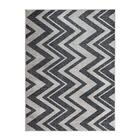 Tapete Para Sala Classic Chevron 51 Cinza 2,00x2,50m - J Serr