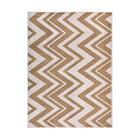 Tapete Para Sala Classic Chevron 80 Bege-caramelo 2,00x2,50m