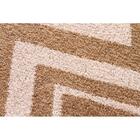 Tapete Para Sala Classic Chevron 80 Bege-caramelo 2,00x2,50m