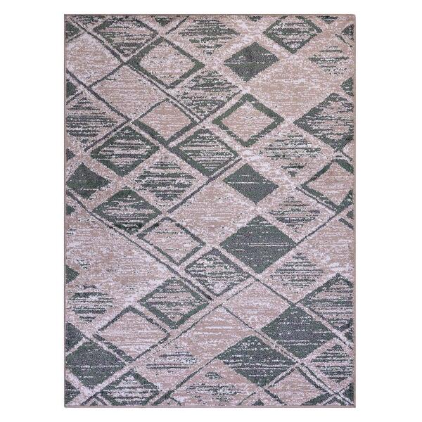 Tapete Para Sala Classic Fiji 15 Creme-verde 1,50x2,00m - J S