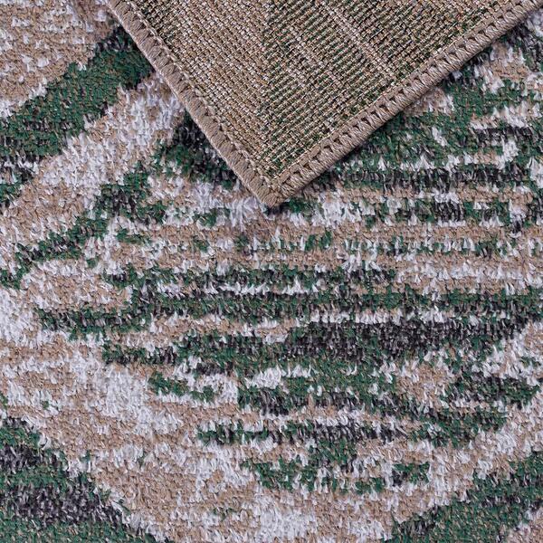 Tapete Para Sala Classic Fiji 15 Creme-verde 3,00x4,00m - J S