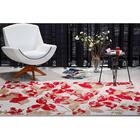 Tapete Para Sala Classic Leaf 67 Bege-vermelho 2,00x3,00m - J