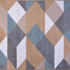 Tapete Para Sala Classic Maiorca 25 Caramelo-azul 1,50x2,00m