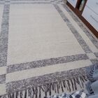 Tapete Para Sala Cru E Marrom 2.00x3.00 Felpudo