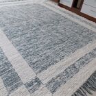 Tapete Para Sala Cru E Verde 2.00x2.50 Felpudo