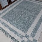 Tapete Para Sala Cru E Verde 2.00x2.50 Felpudo