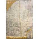 Tapete Para Sala Detalhe Dourado Bege-amarelo 2,00x2,50m - Sã